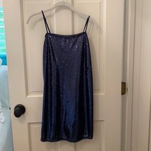 Free People Navy Sequin Dress